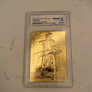 Tom Brady Rookie- Holographic card in case